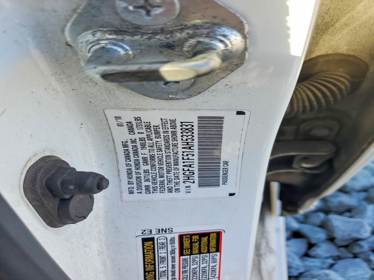 2010 HONDA CIVIC LX photo 23