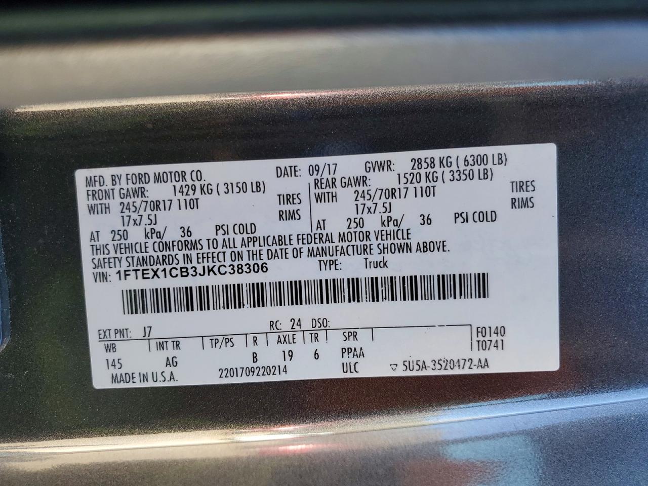 2018 FORD F150 SUPER CAB photo 45