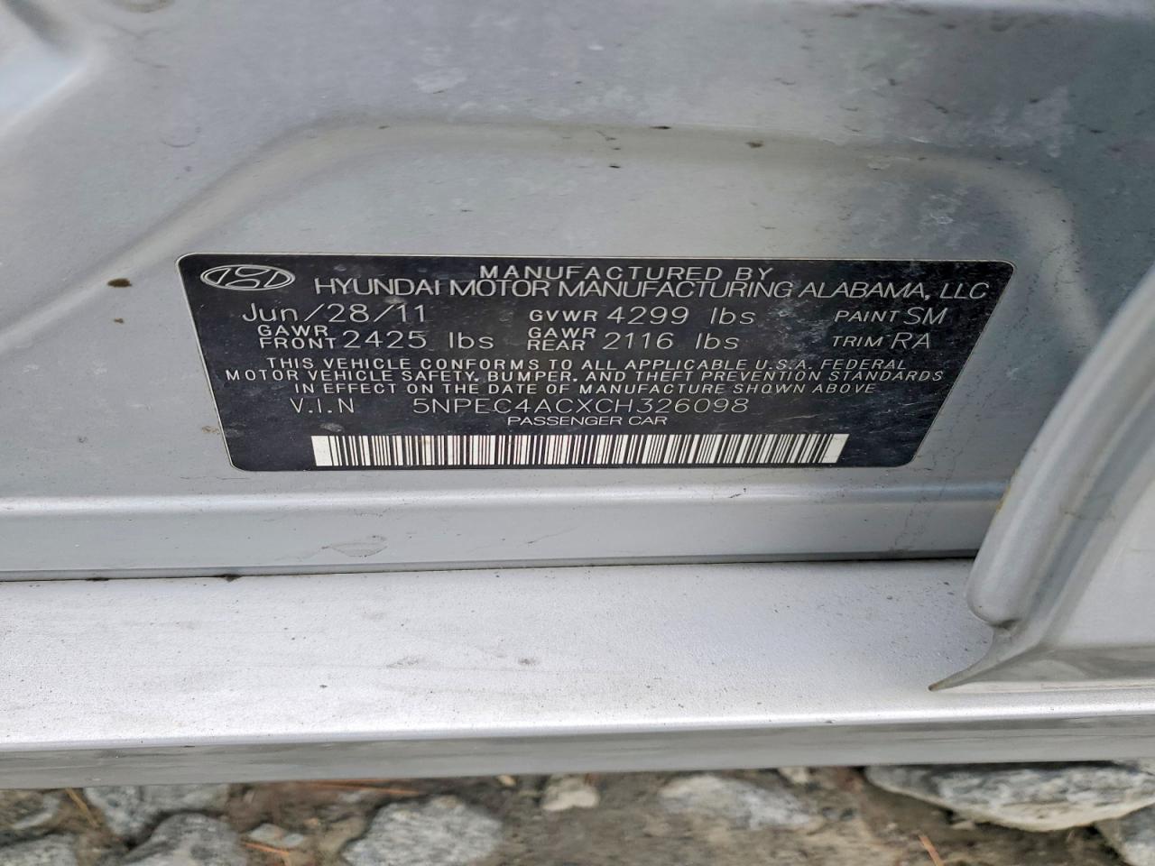 2012 HYUNDAI SONATA LIMITED photo 23