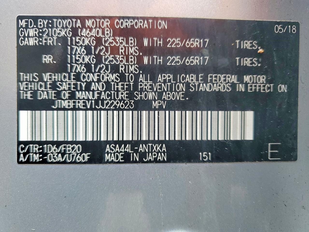 2018 TOYOTA RAV4 LE photo 25