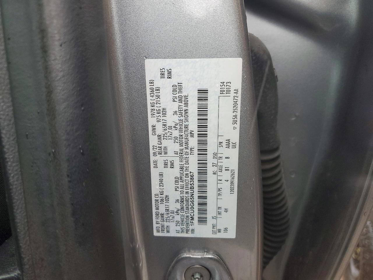 2022 FORD ESCAPE SE photo 13