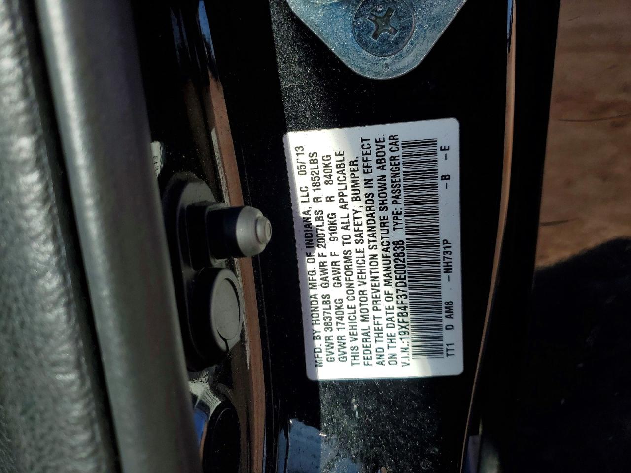 2013 HONDA CIVIC HYBRID L photo 12