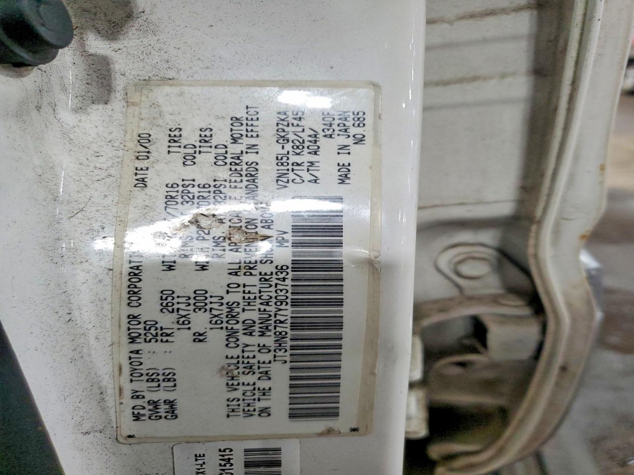 2000 TOYOTA 4RUNNER LIMITED photo 13