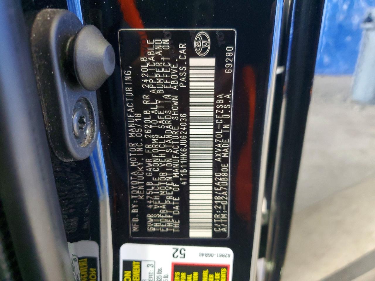2018 TOYOTA CAMRY SE photo 34