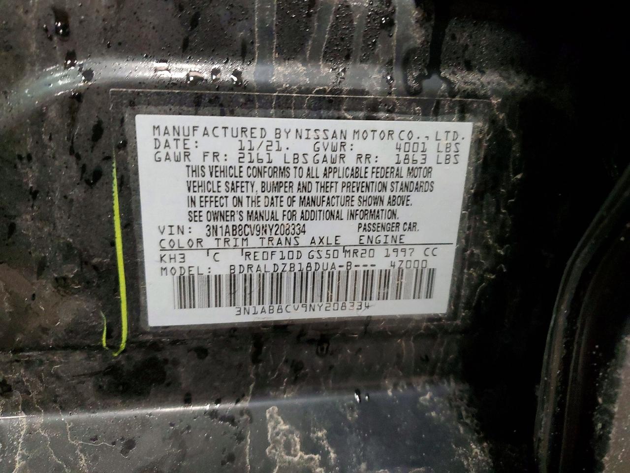 2022 NISSAN SENTRA SV photo 34