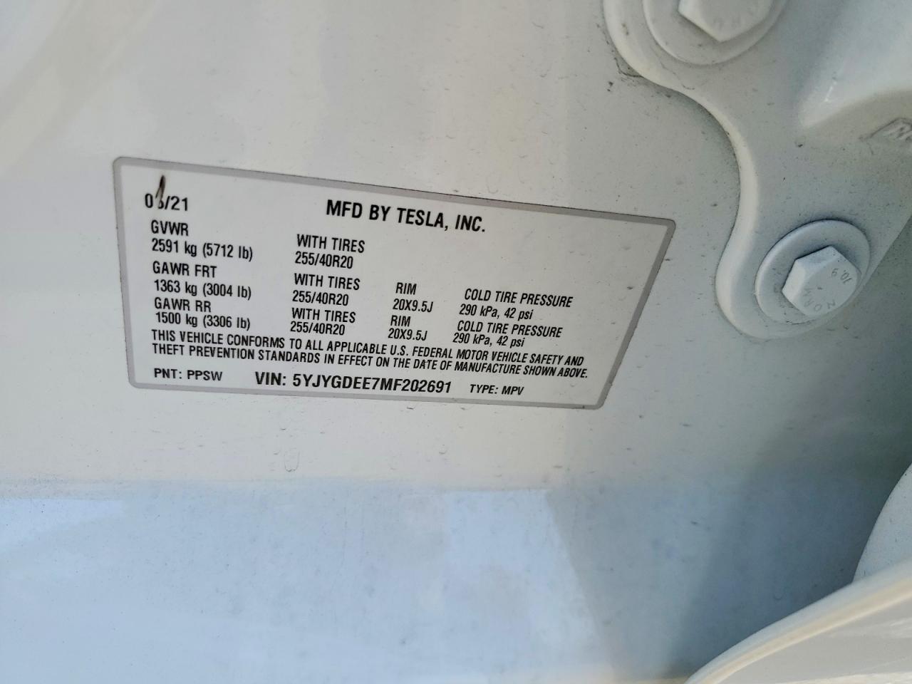 2021 TESLA MODEL Y photo 25