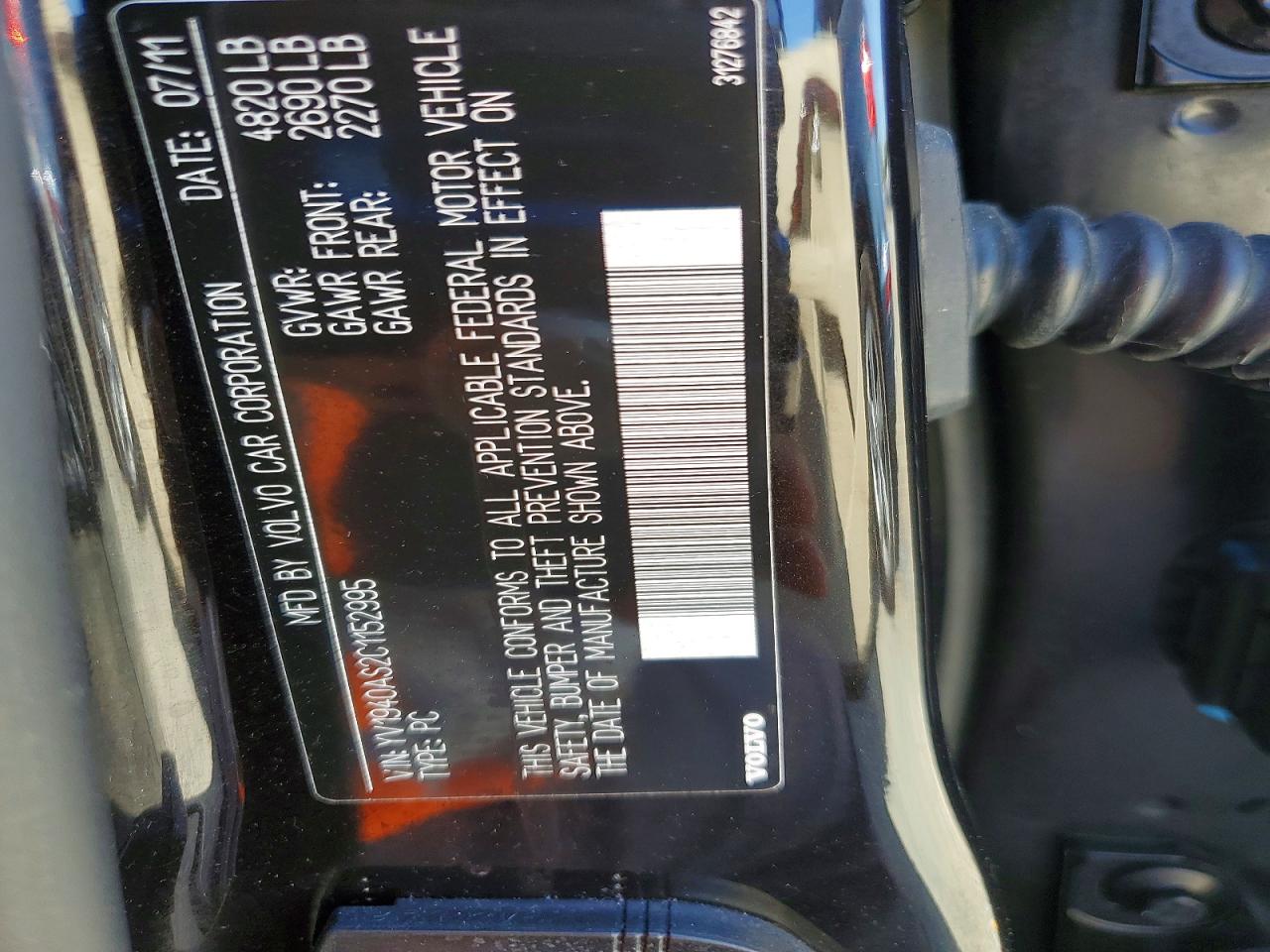 2012 VOLVO S80 3.2 photo 48