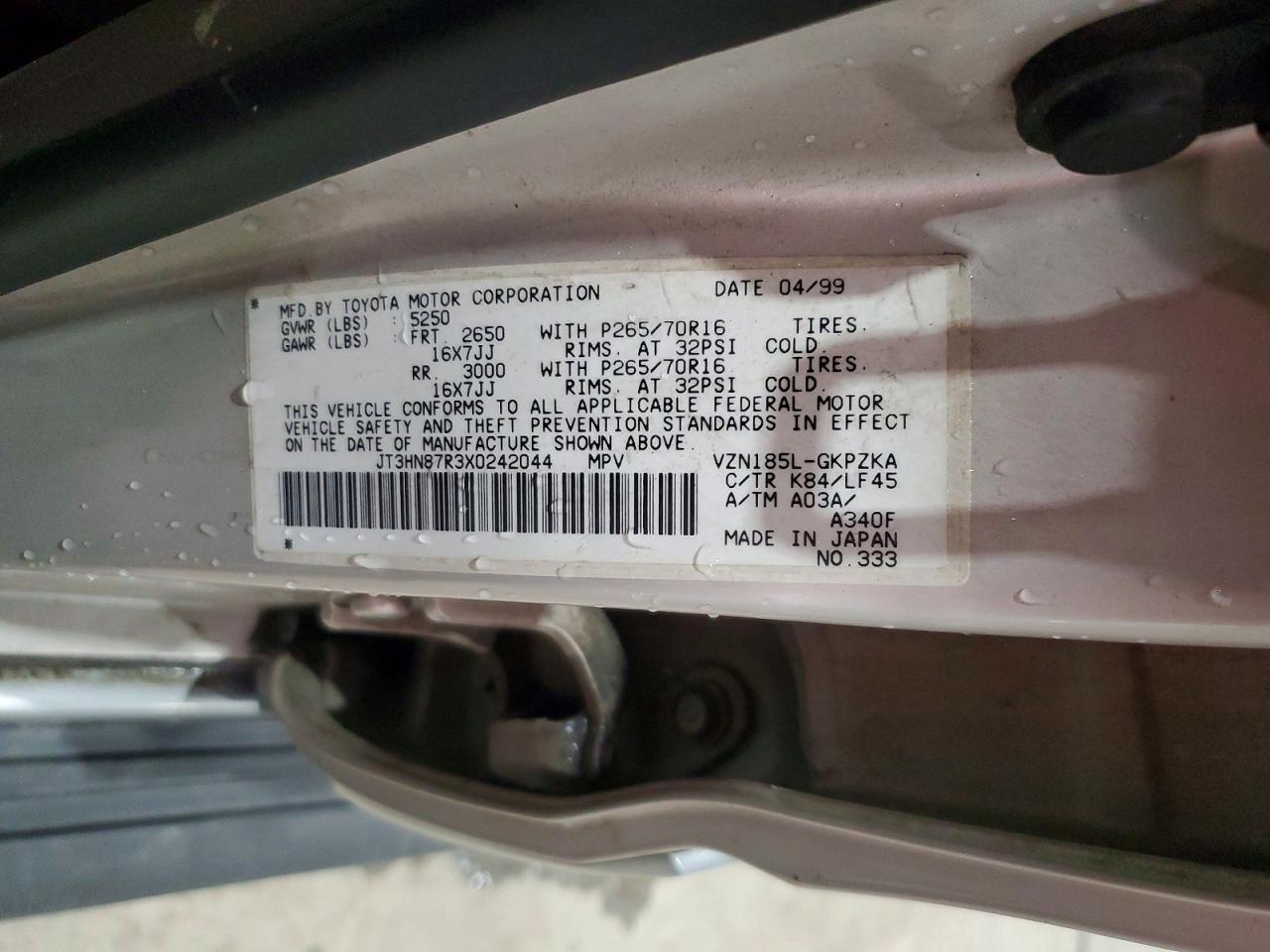 1999 TOYOTA 4RUNNER LIMITED photo 14