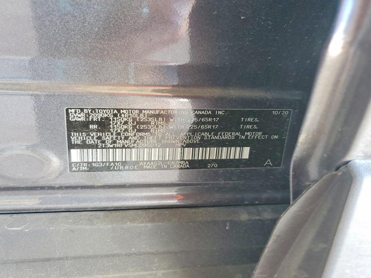 2021 TOYOTA RAV4 XLE photo 13