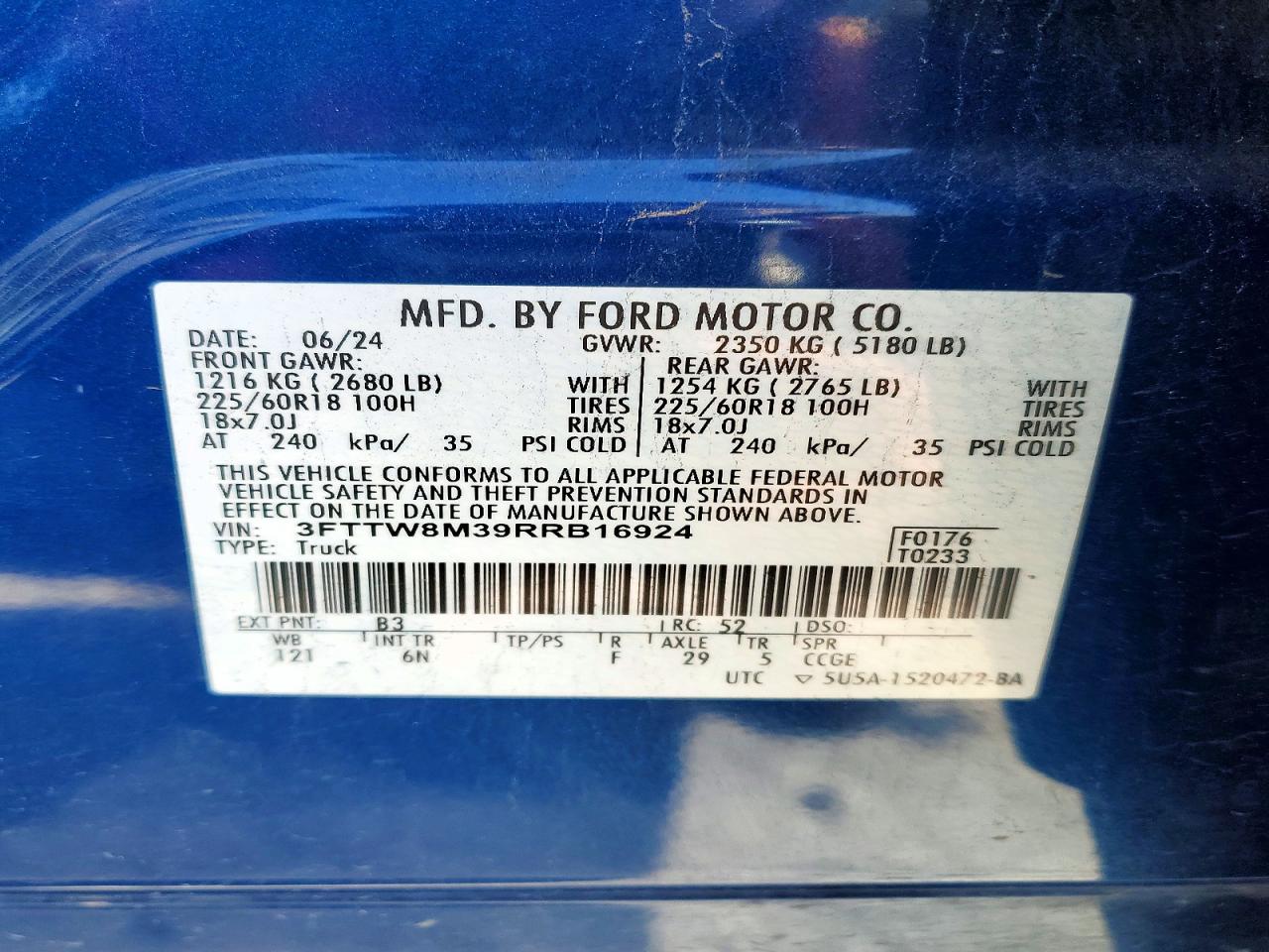 2024 FORD MAVERICK LARIAT photo 25
