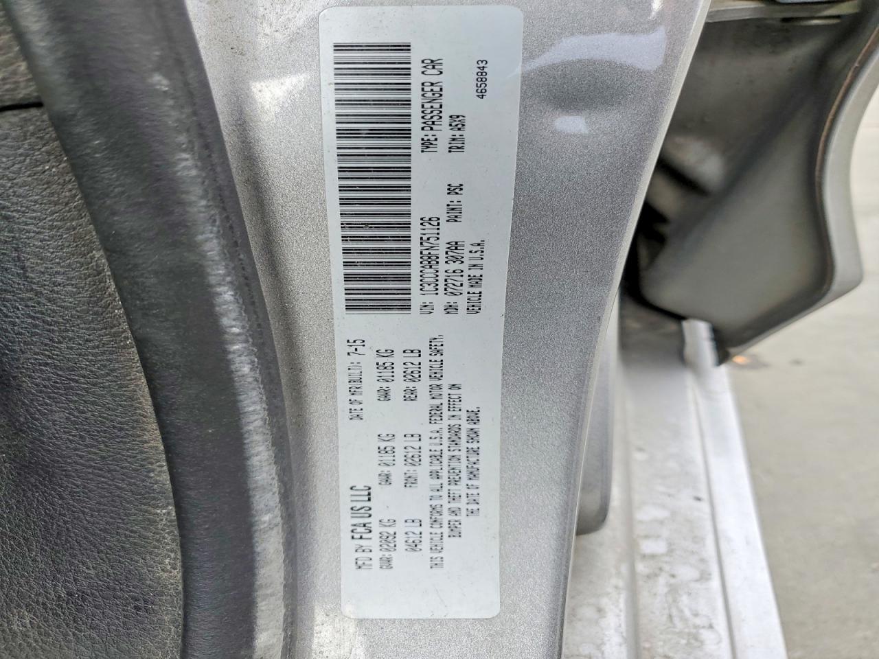 2015 CHRYSLER 200 LIMITED photo 49