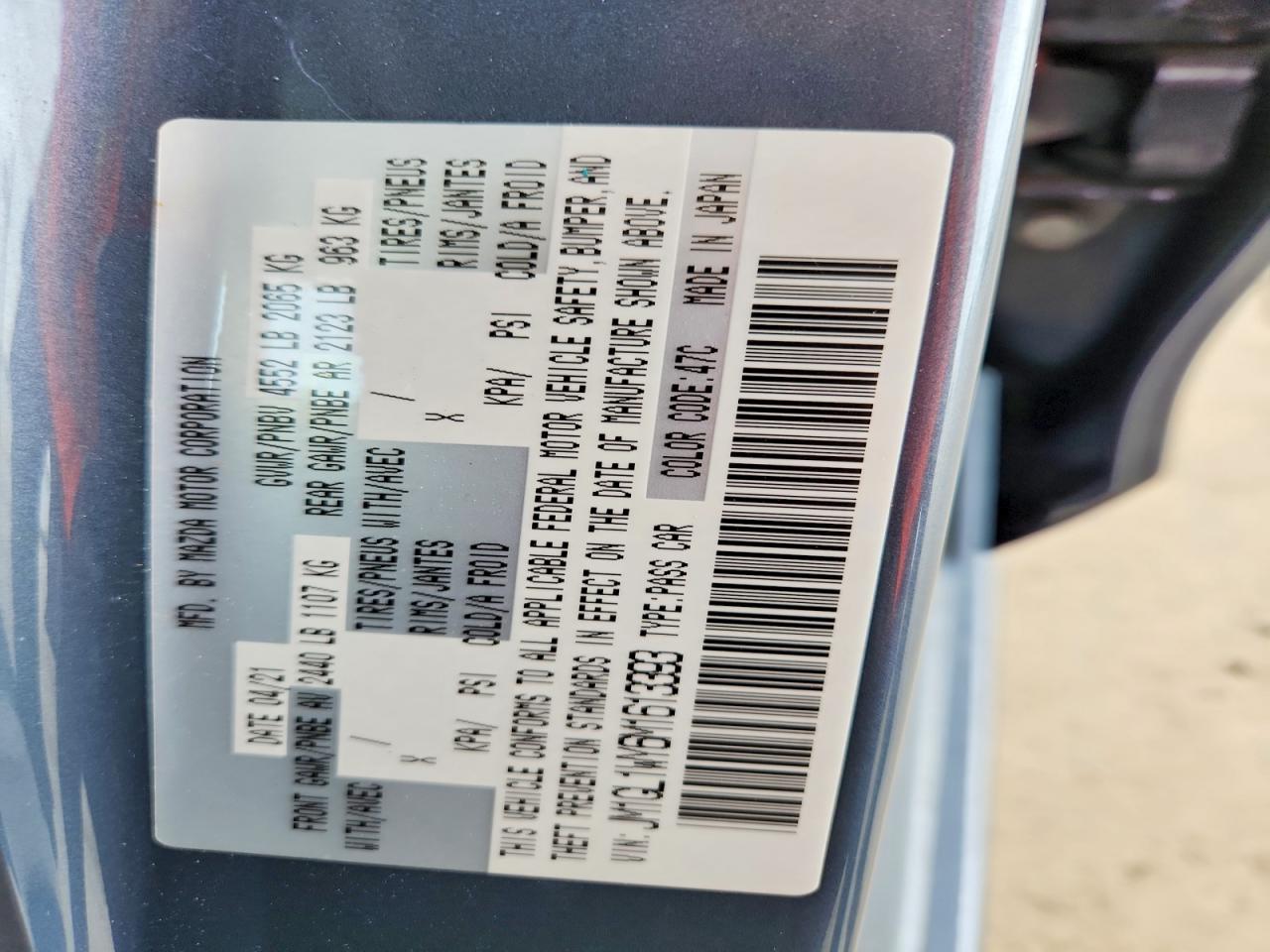 2021 MAZDA 6 GRAND TOURING RESERVE photo 25