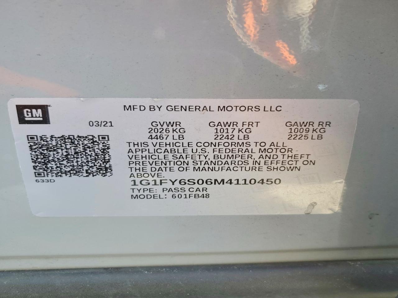 2021 CHEVROLET BOLT EV LT photo 23