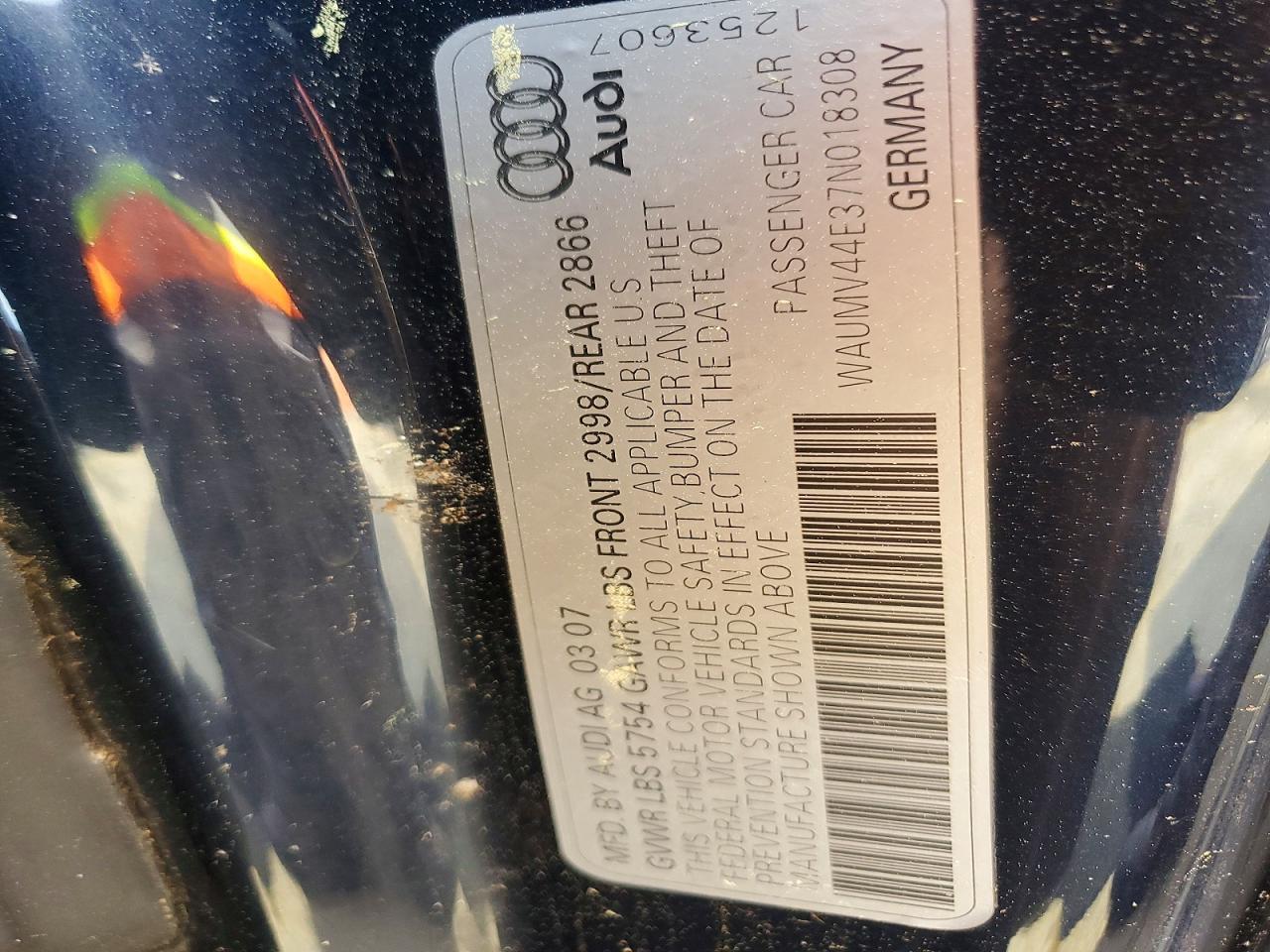 2007 AUDI A8 L QUATTRO photo 12