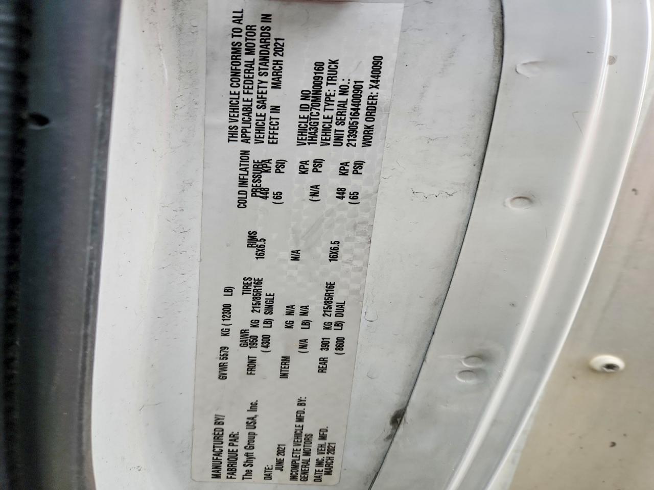 2021 CHEVROLET EXPRESS DELIVERY TRUCK photo 27