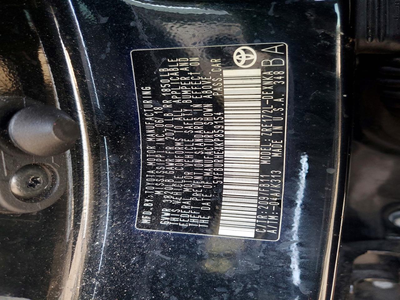2019 TOYOTA COROLLA LE photo 25