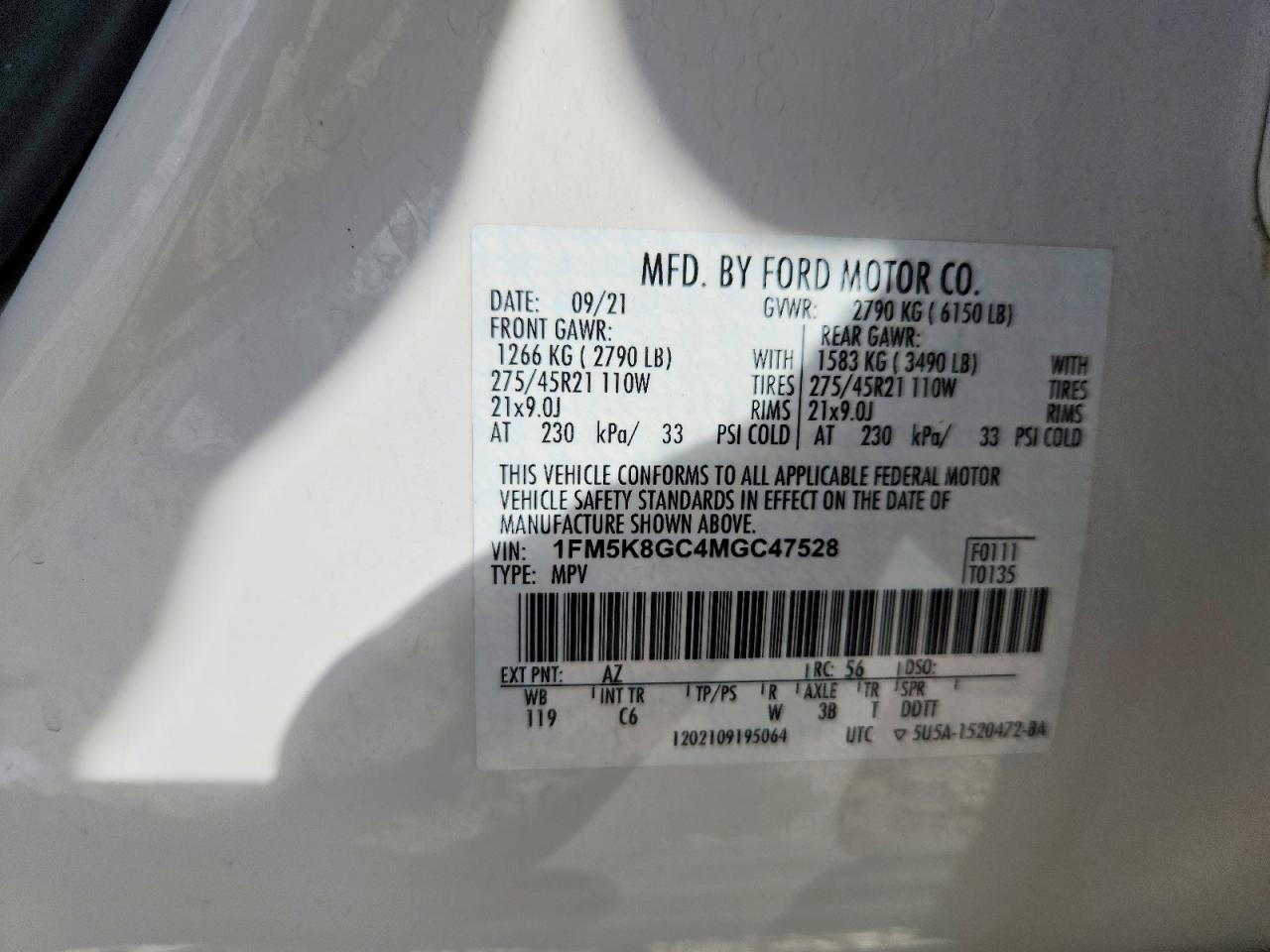 2021 FORD EXPLORER ST photo 25