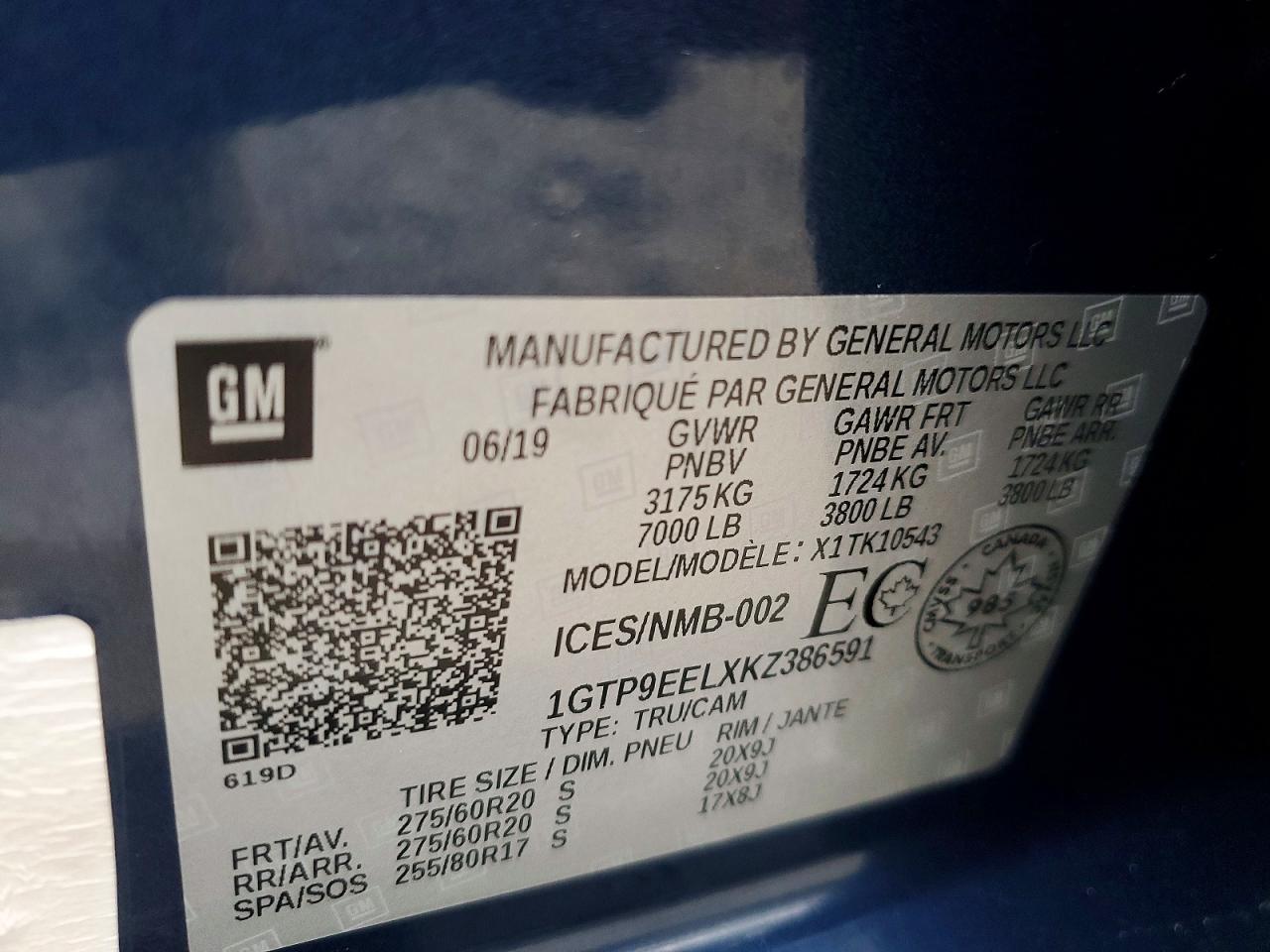 2019 GMC SIERRA K1500 AT4 photo 37