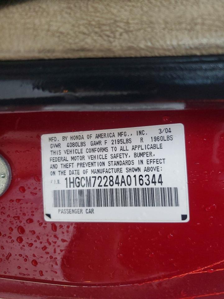 2004 HONDA ACCORD LX photo 34