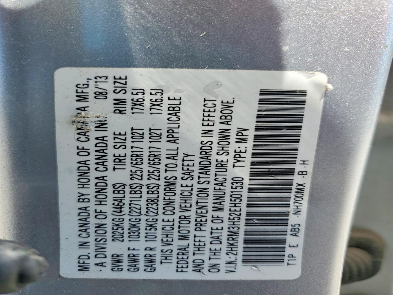 2014 HONDA CR-V EX photo 25
