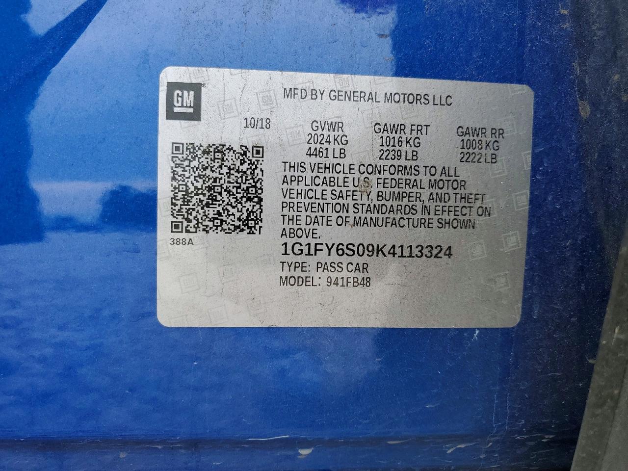 2019 CHEVROLET BOLT EV LT photo 12