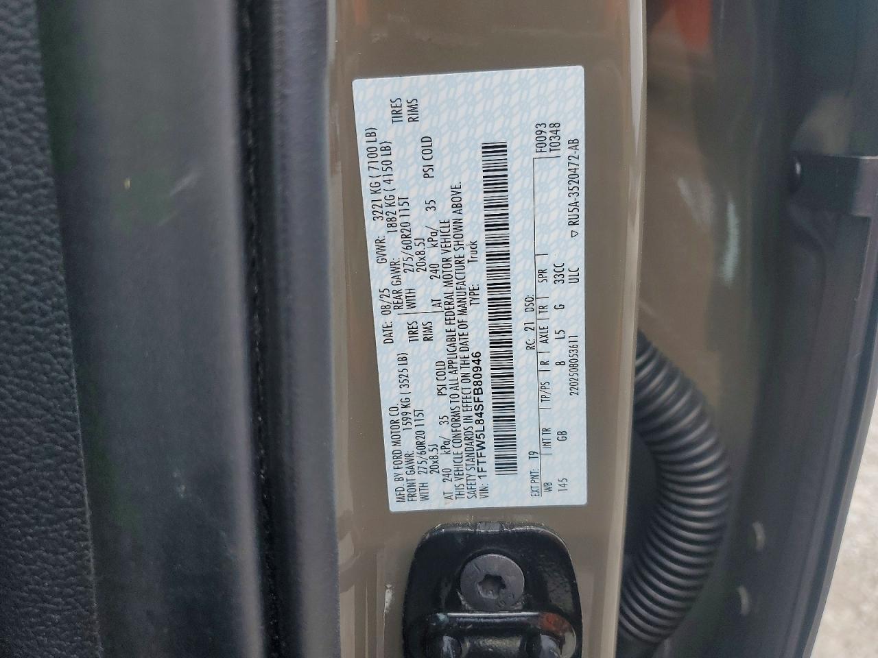 2025 FORD F150 LARIAT photo 34