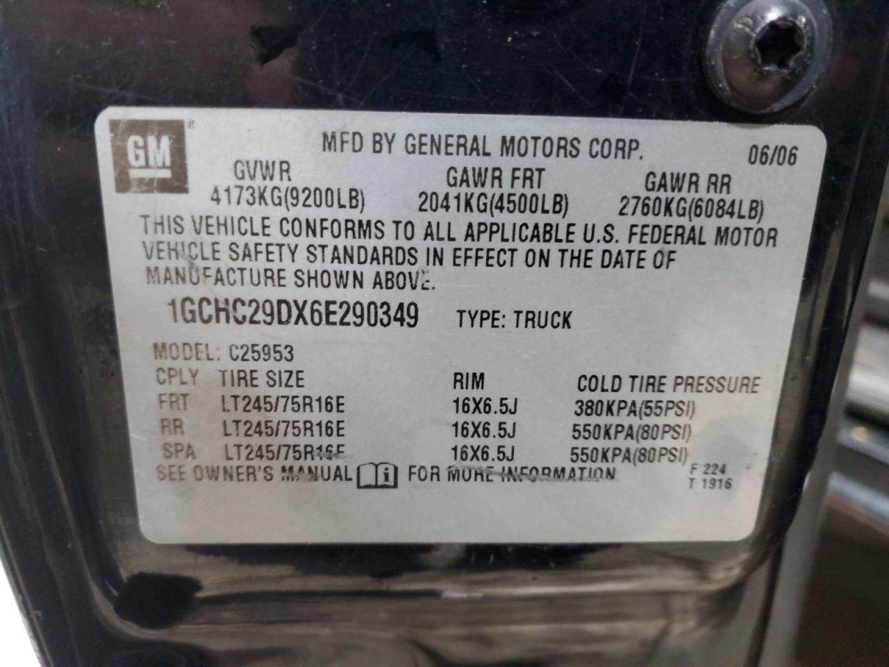 2006 CHEVROLET SILVERADO C2500 HEAVY DUTY photo 12