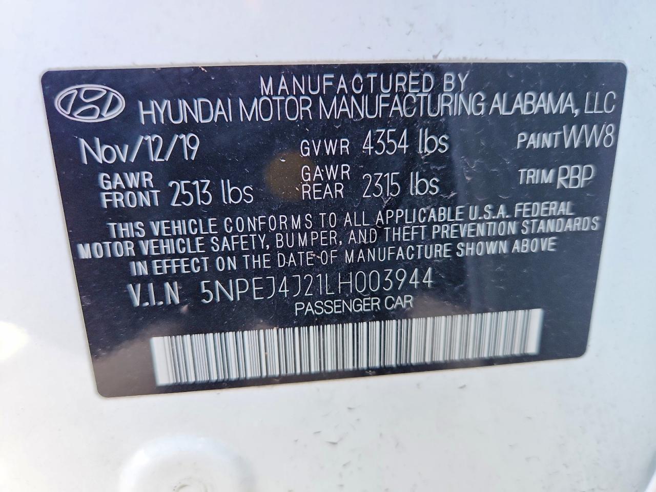 2020 HYUNDAI SONATA SEL PLUS photo 25
