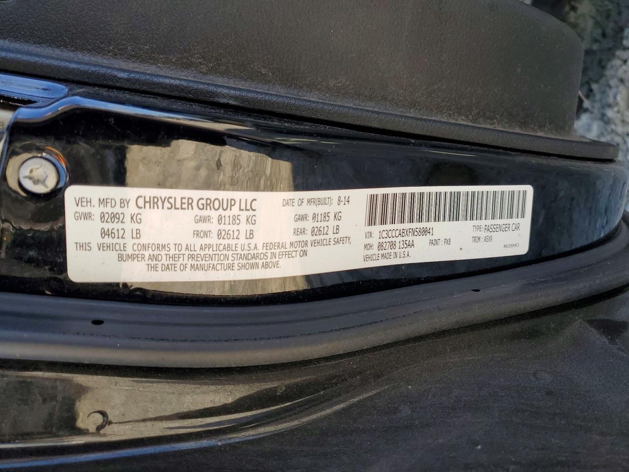 2015 CHRYSLER 200 LIMITED photo 23