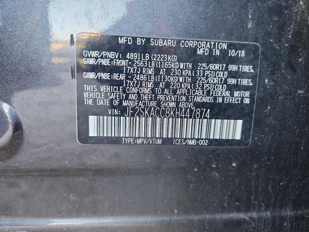 2019 SUBARU FORESTER photo 25