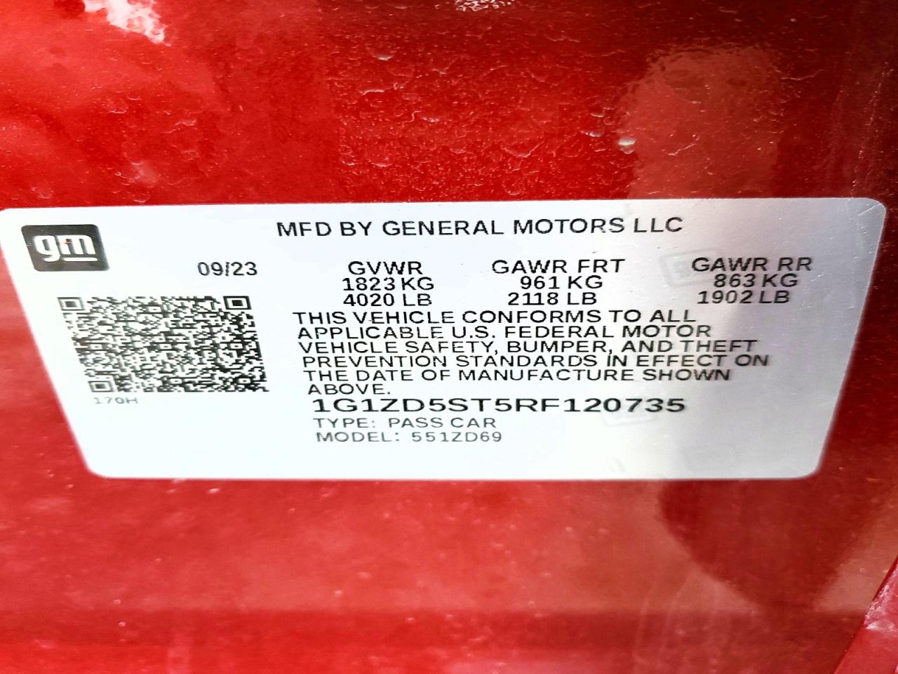 2024 CHEVROLET MALIBU LT photo 23