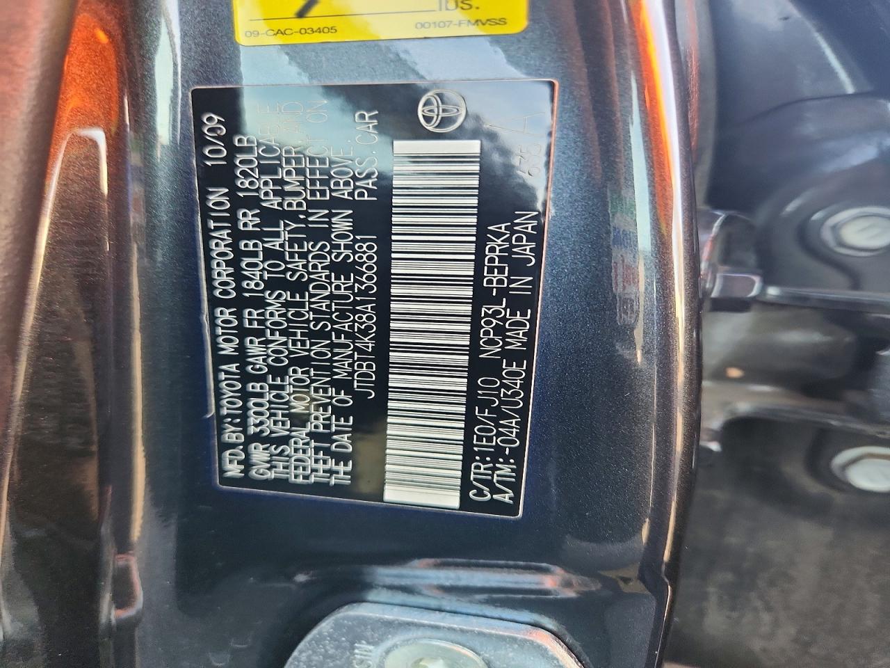 2010 TOYOTA YARIS BASE photo 23