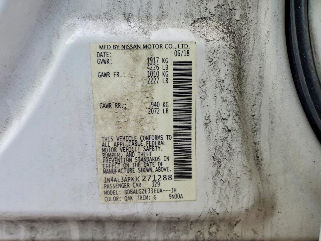 2018 NISSAN ALTIMA 2.5 S photo 23