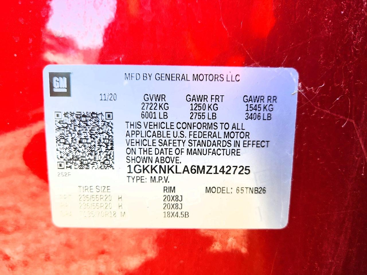 2021 GMC ACADIA SLE photo 13