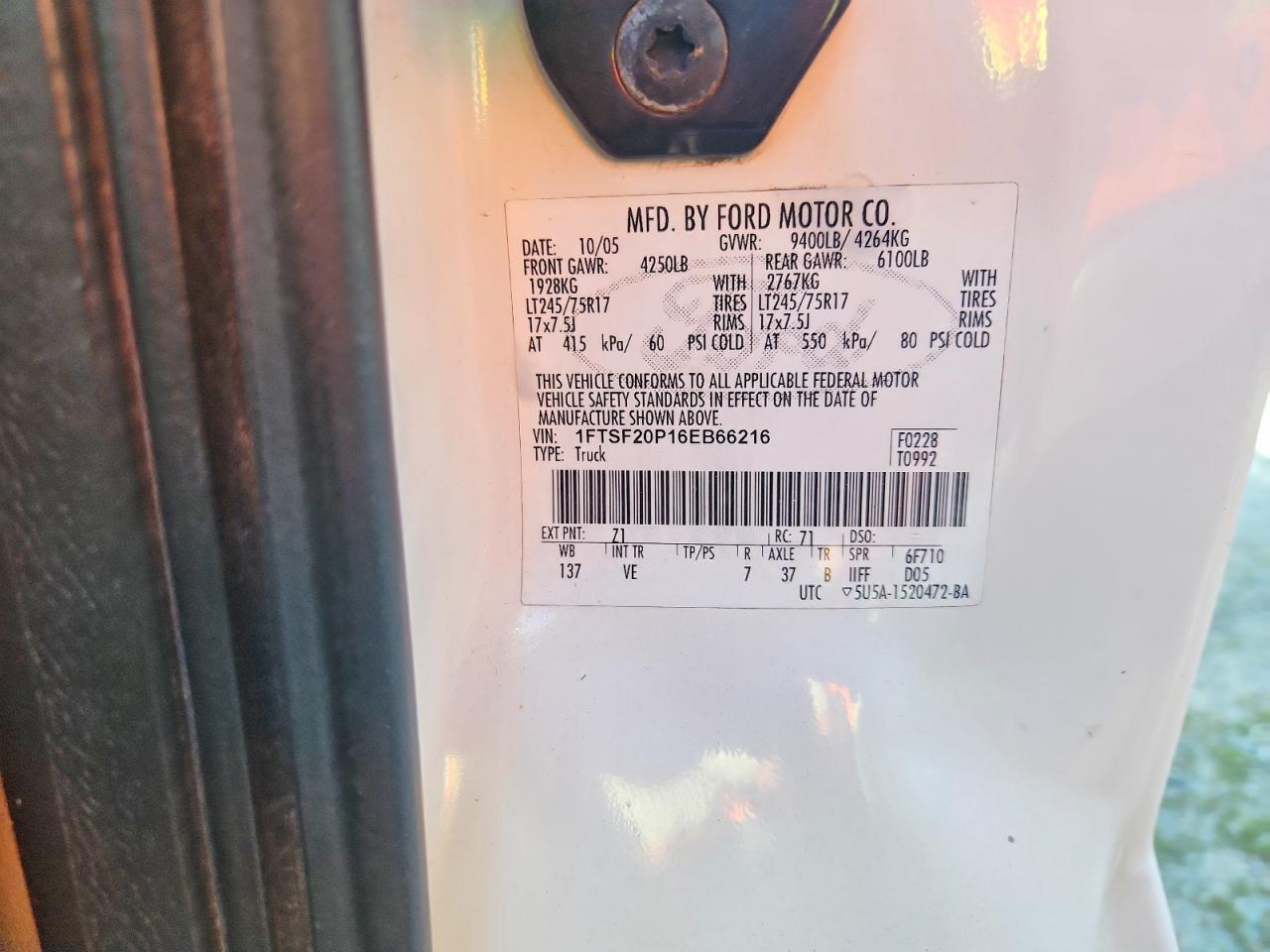 2006 FORD F250 SUPER DUTY photo 23