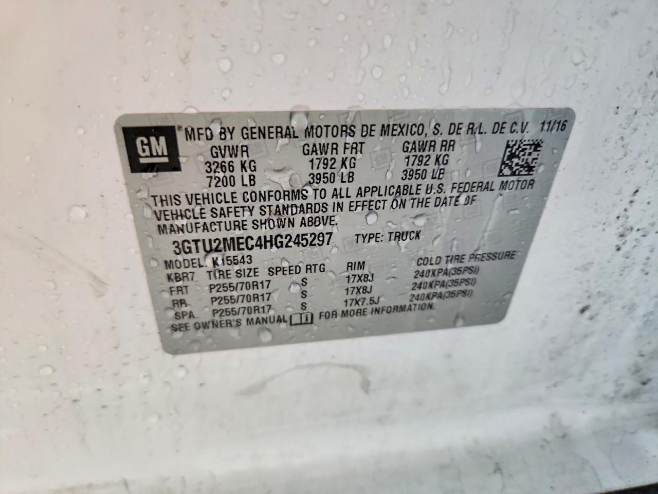 2017 GMC SIERRA K1500 SLE photo 23