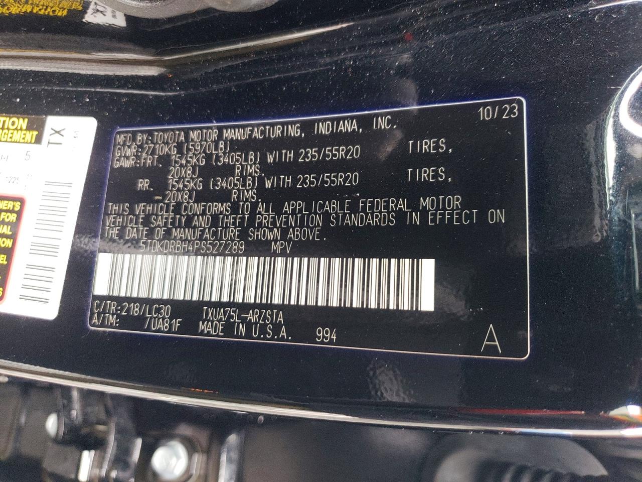 2023 TOYOTA HIGHLANDER XSE photo 27