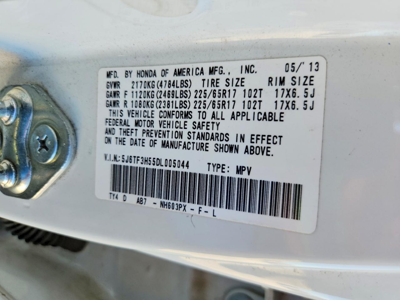 2013 HONDA CROSSTOUR EXL photo 40