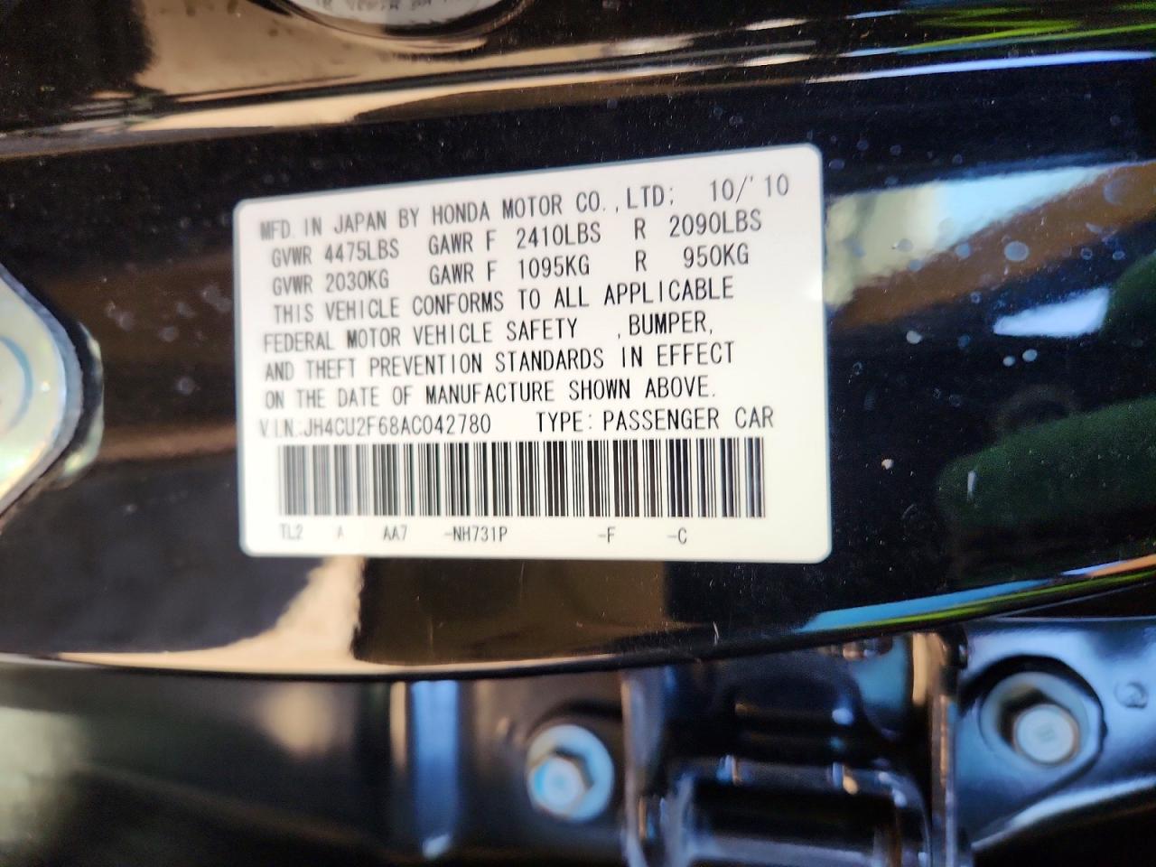 2010 ACURA TSX photo 37