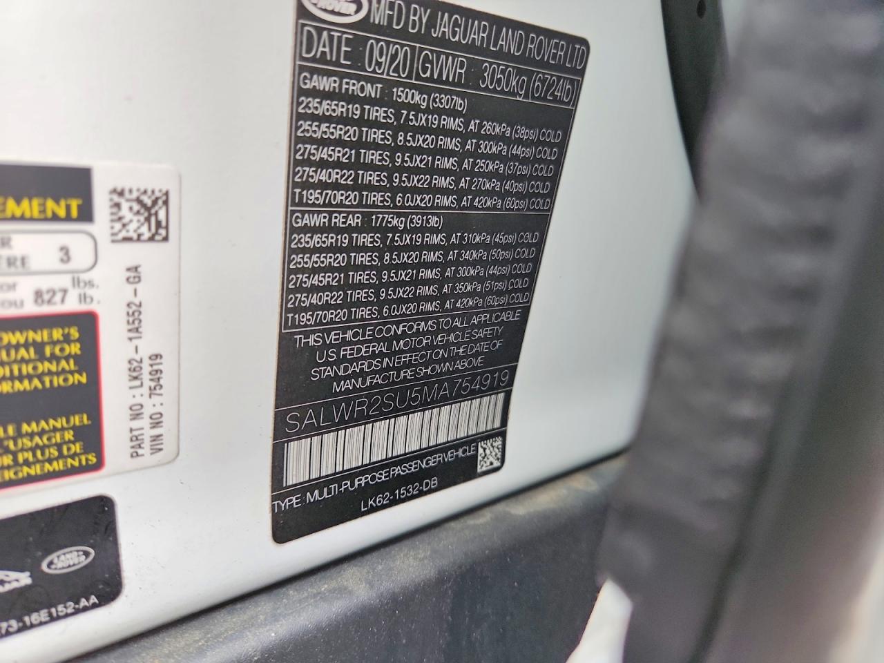 2021 LAND ROVER RANGE ROVER SPORT HSE SILVER EDITION photo 14
