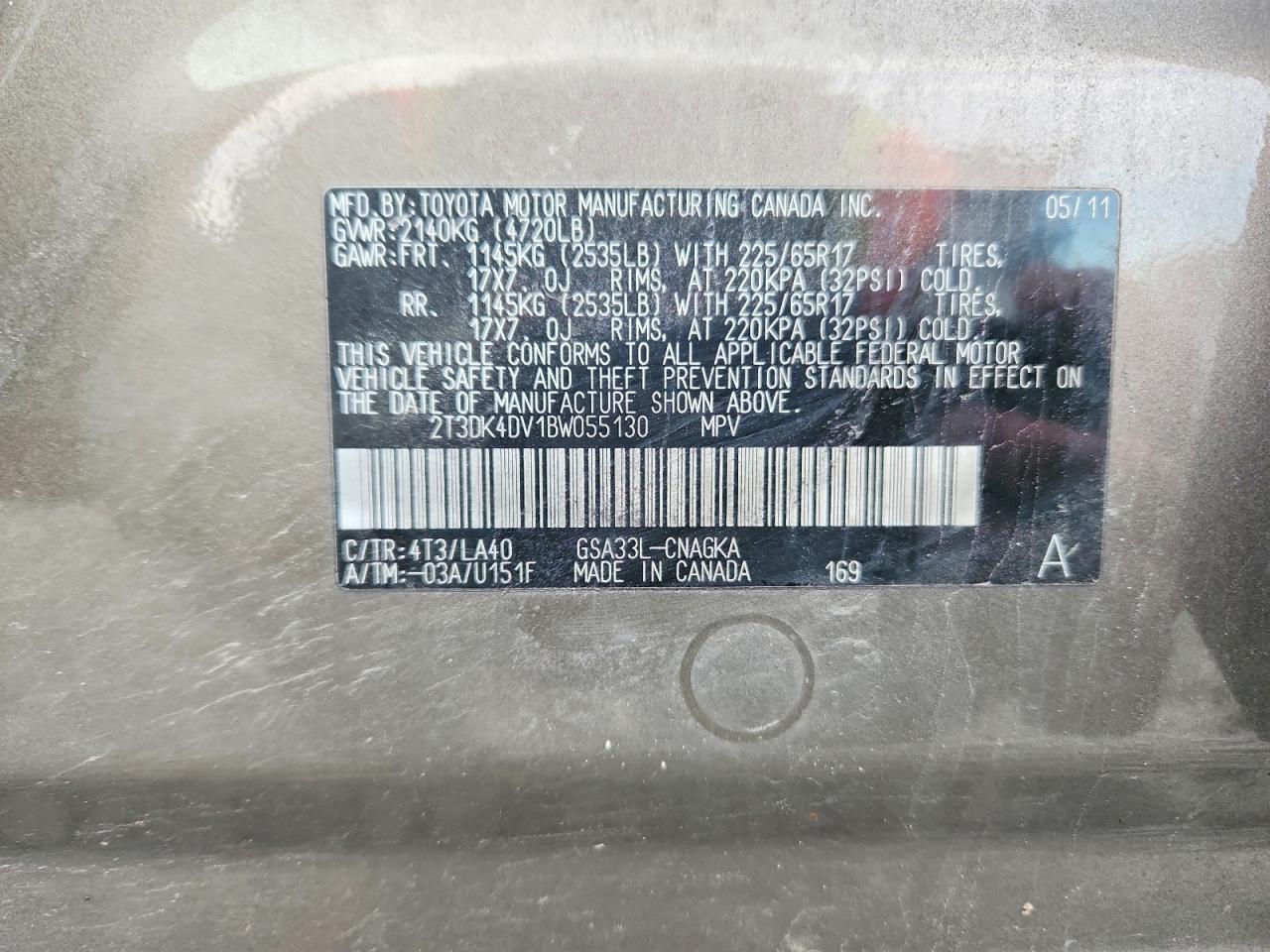 2011 TOYOTA RAV4 LIMITED photo 37
