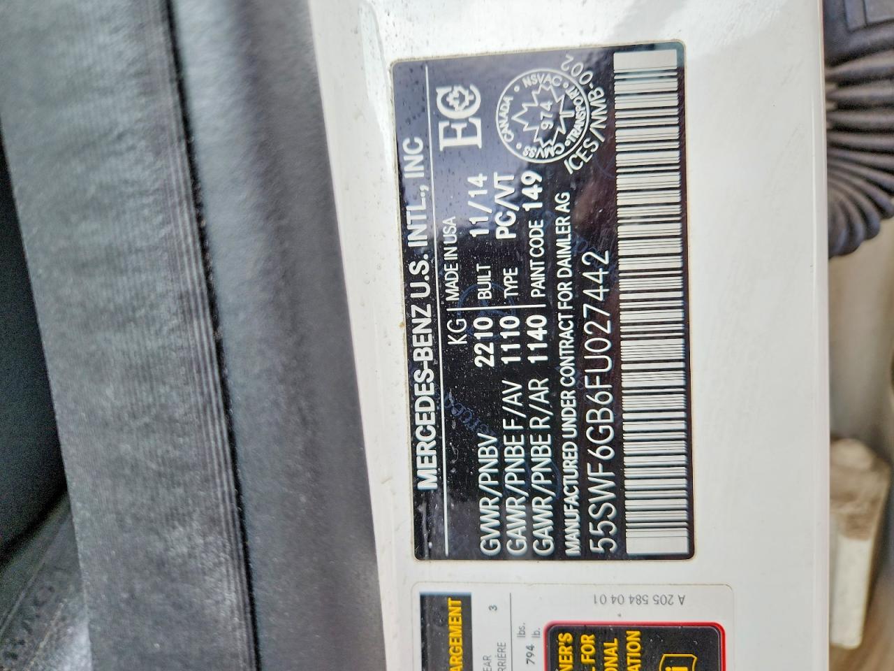 2015 MERCEDES-BENZ C 400 4MATIC photo 23