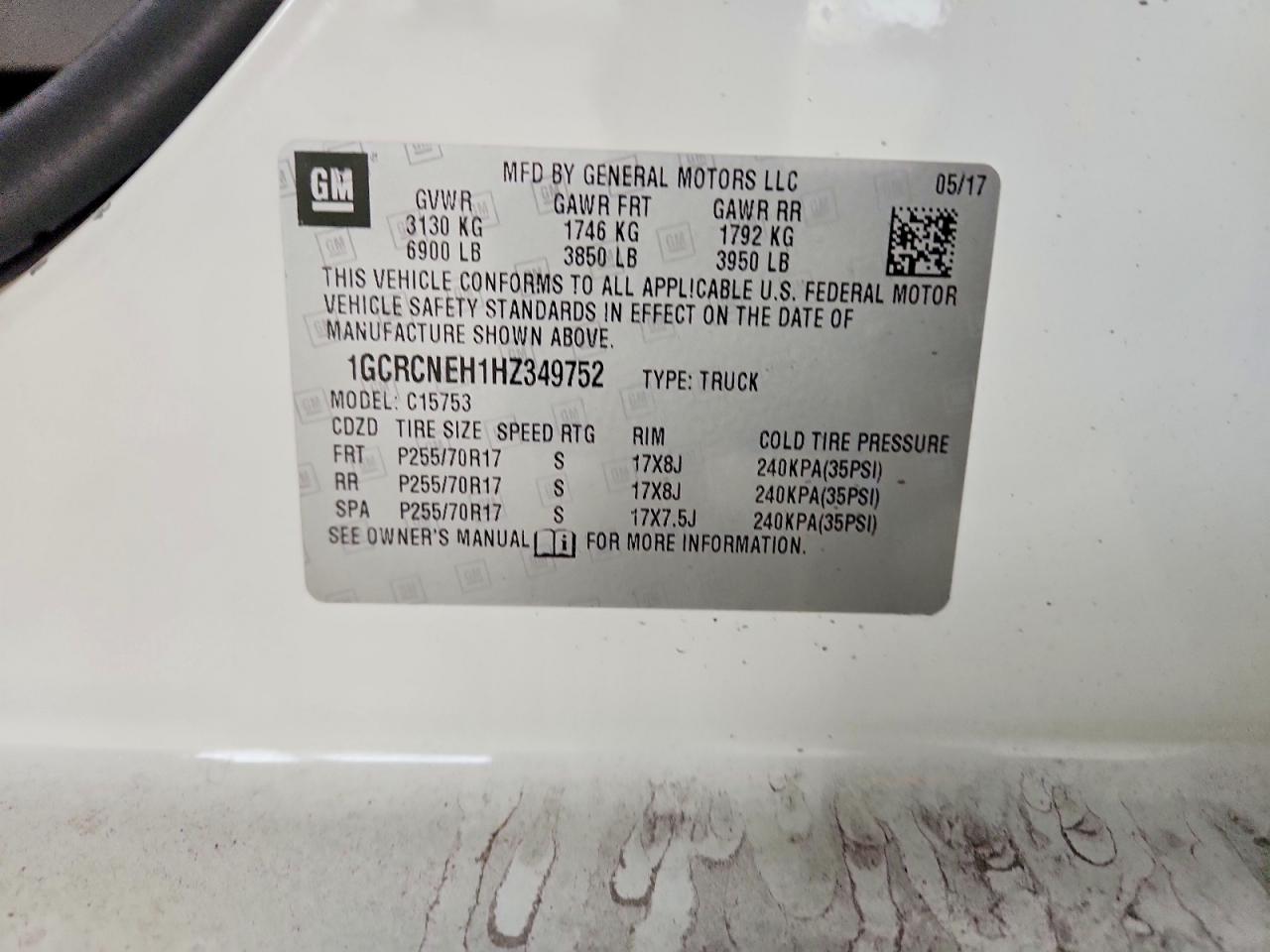 2017 CHEVROLET SILVERADO C1500 photo 12