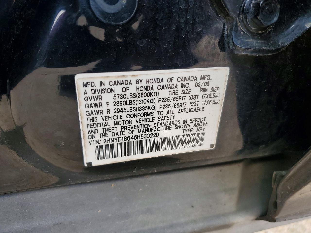 2006 ACURA MDX TOURING photo 25