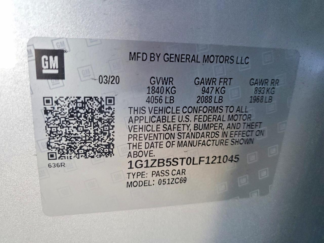 2020 CHEVROLET MALIBU LS photo 34