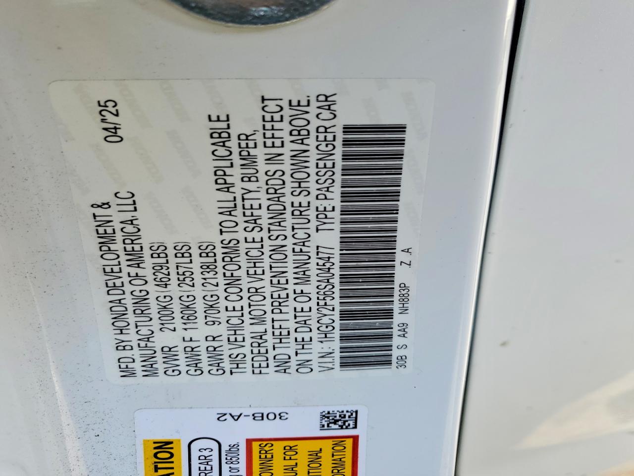 2025 HONDA ACCORD HYBRID SPORT photo 45