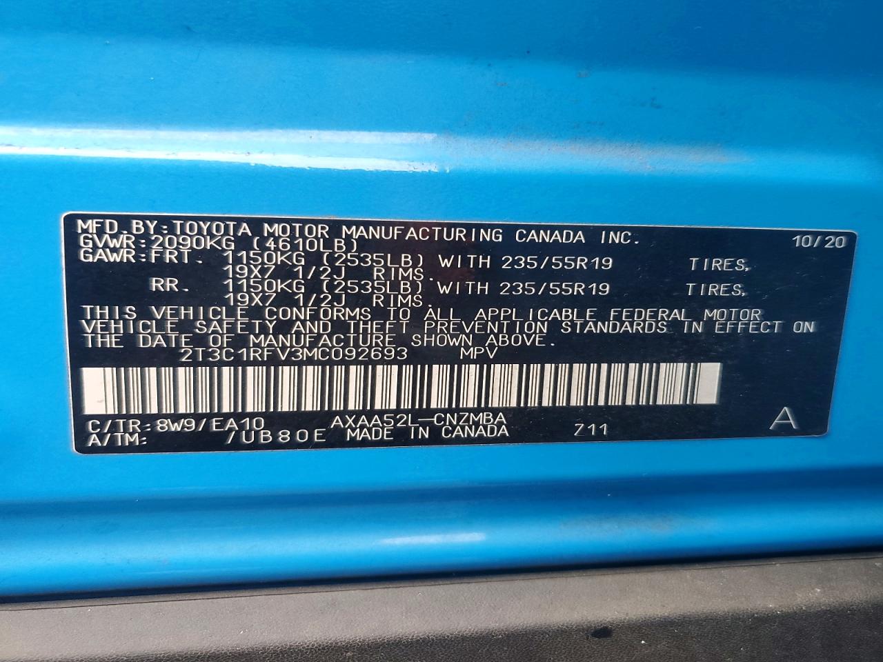 2021 TOYOTA RAV4 XLE PREMIUM photo 40