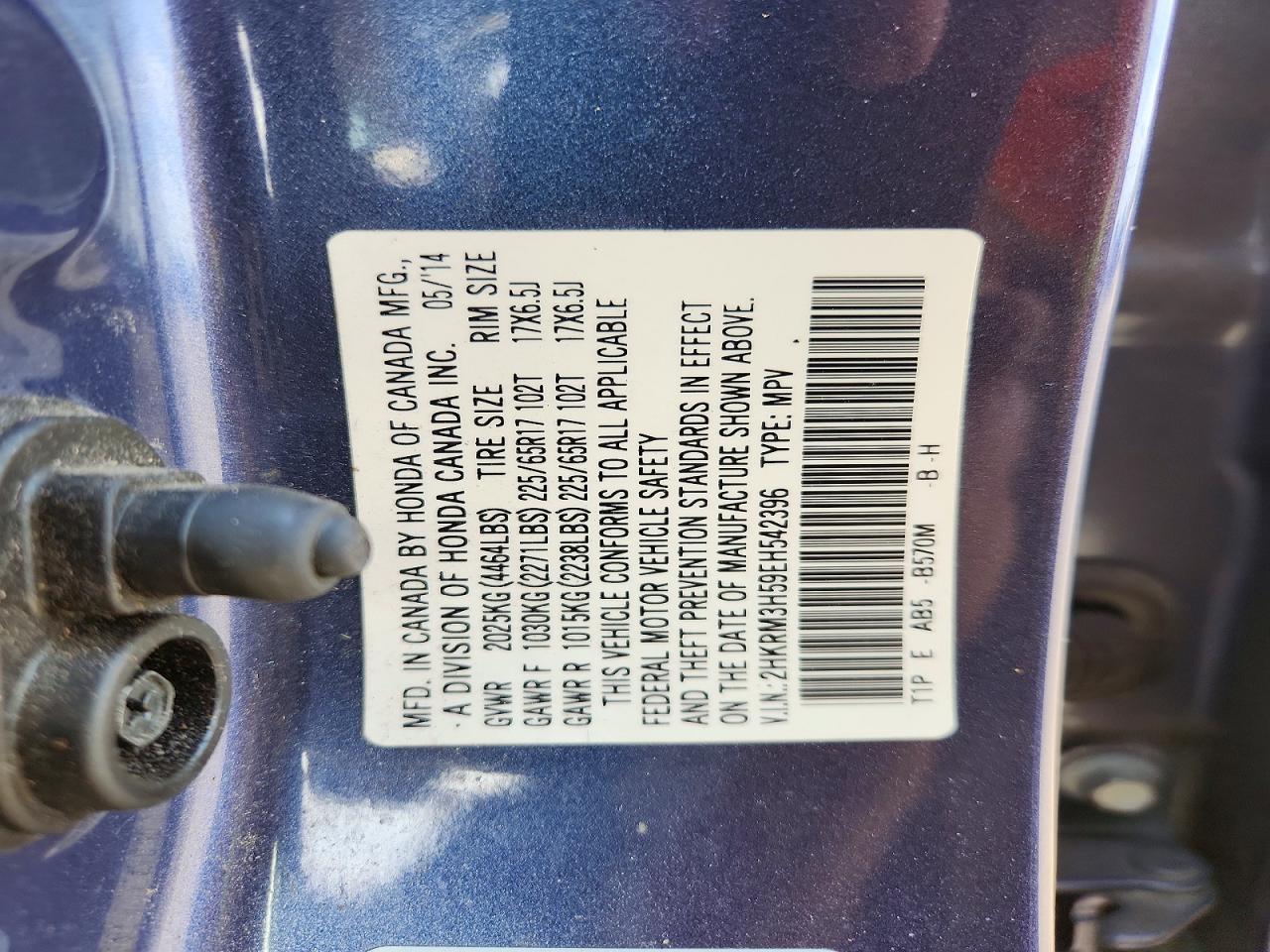 2014 HONDA CR-V EX photo 27