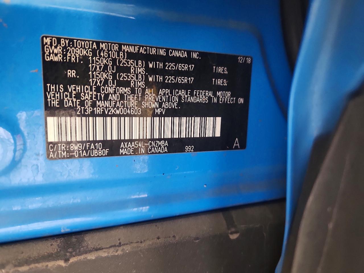 2019 TOYOTA RAV4 XLE photo 40