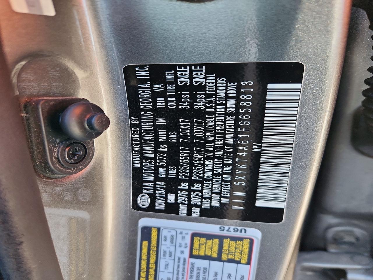 2015 KIA SORENTO LX photo 25